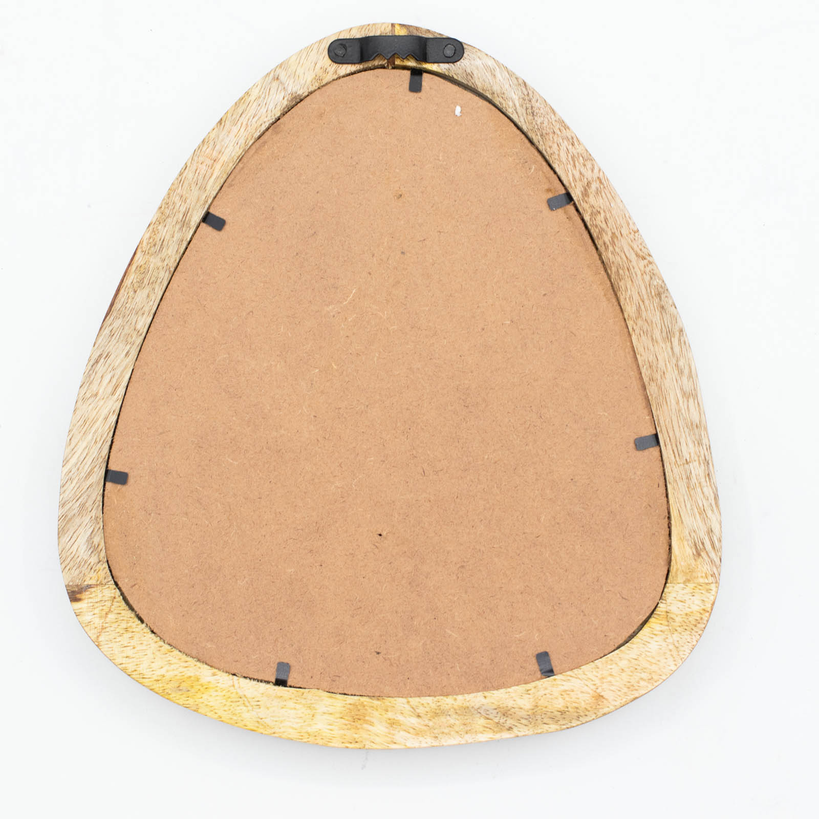 Set of 3 Mango Wood Pebble Mirrors – Light Wood Finish6