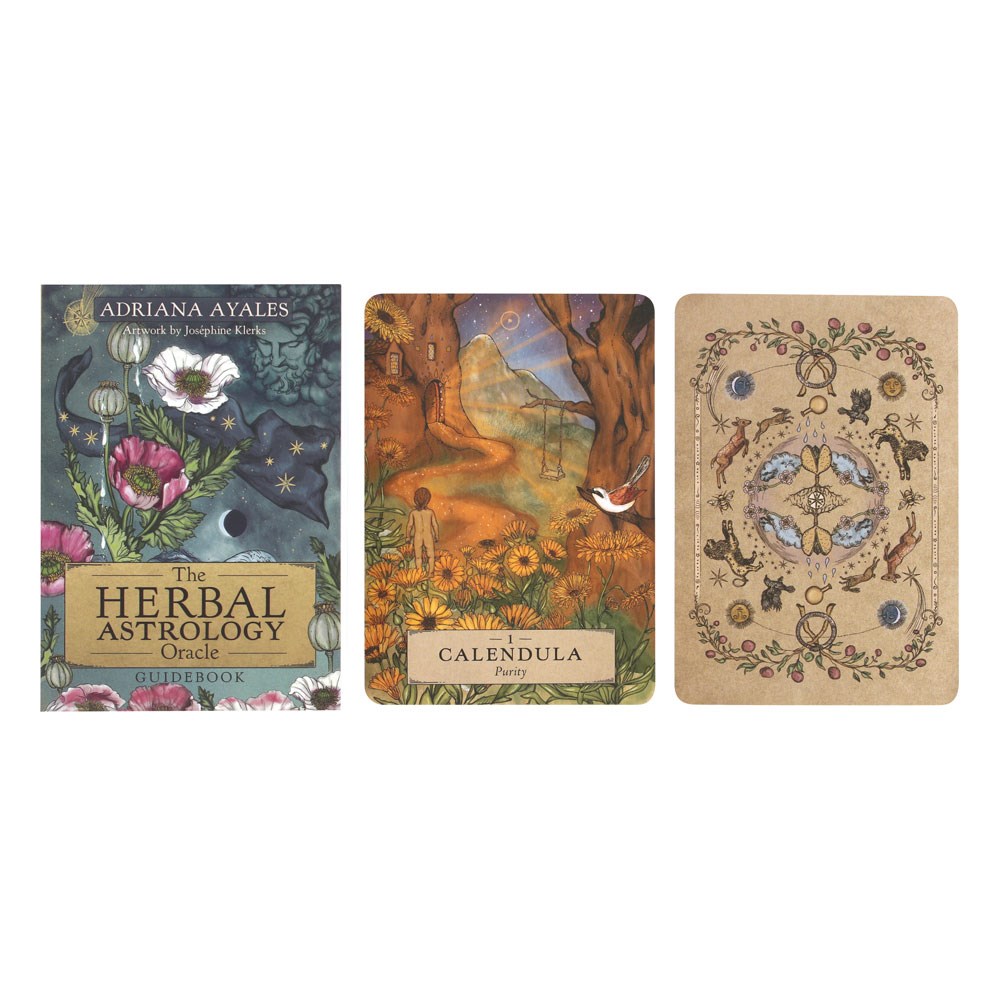 The Herbal Astrology Oracle: 55-Card Deck & Guidebook by Adriana Ayales2