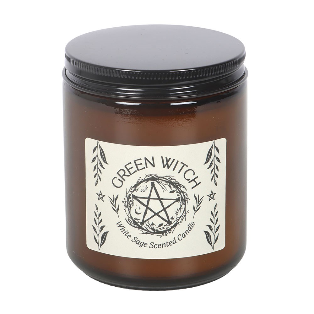 Green Witch White Sage Scented Candle1