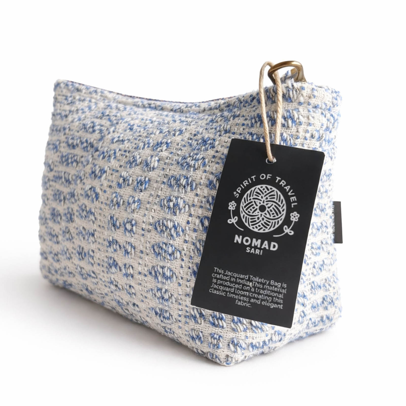 Nomad Sari Indigo Echo Jacquard Toiletry Bag1