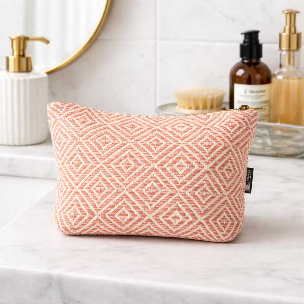 Nomad Sari Coral Maze Jacquard Toiletry Bag2