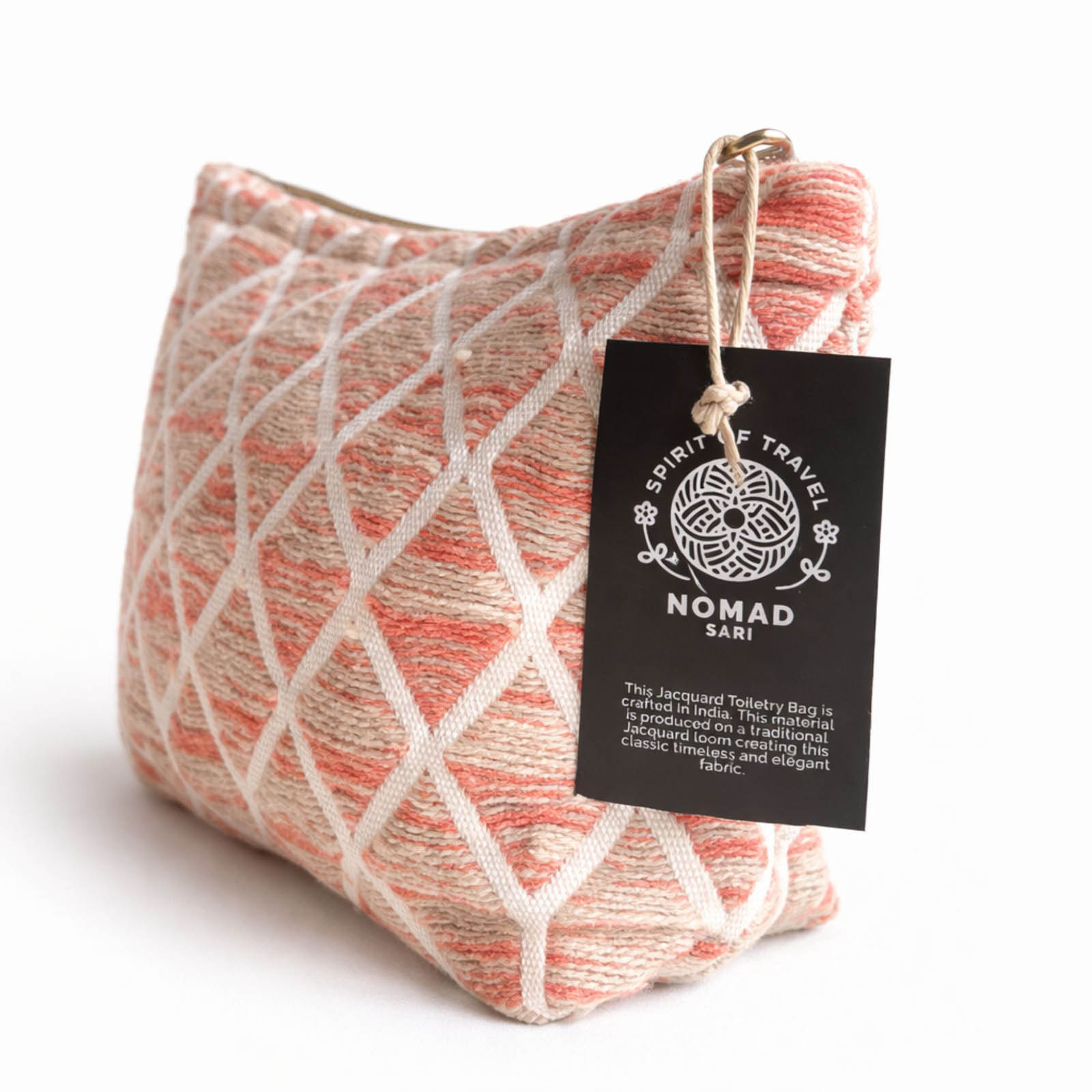 Nomad Sari Rose Lattice Jacquard Toiletry Bag1