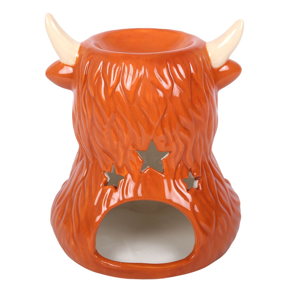 Adorable Ceramic Highland Cow Wax Melt Warmer & Oil Burner2