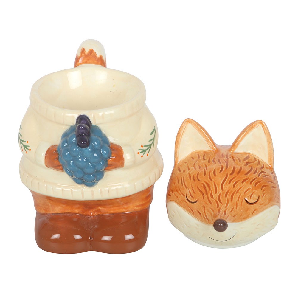 Flynn Fox Ceramic Oil Burner and Wax Warmer1