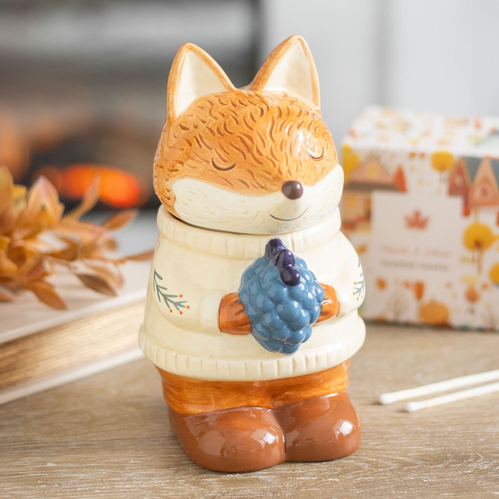Flynn Fox Ceramic Oil Burner and Wax Warmer4