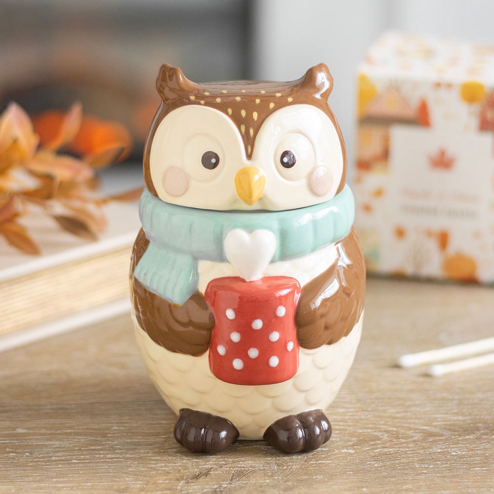 Oliver Owl Ceramic Oil Burner & Wax Warmer5