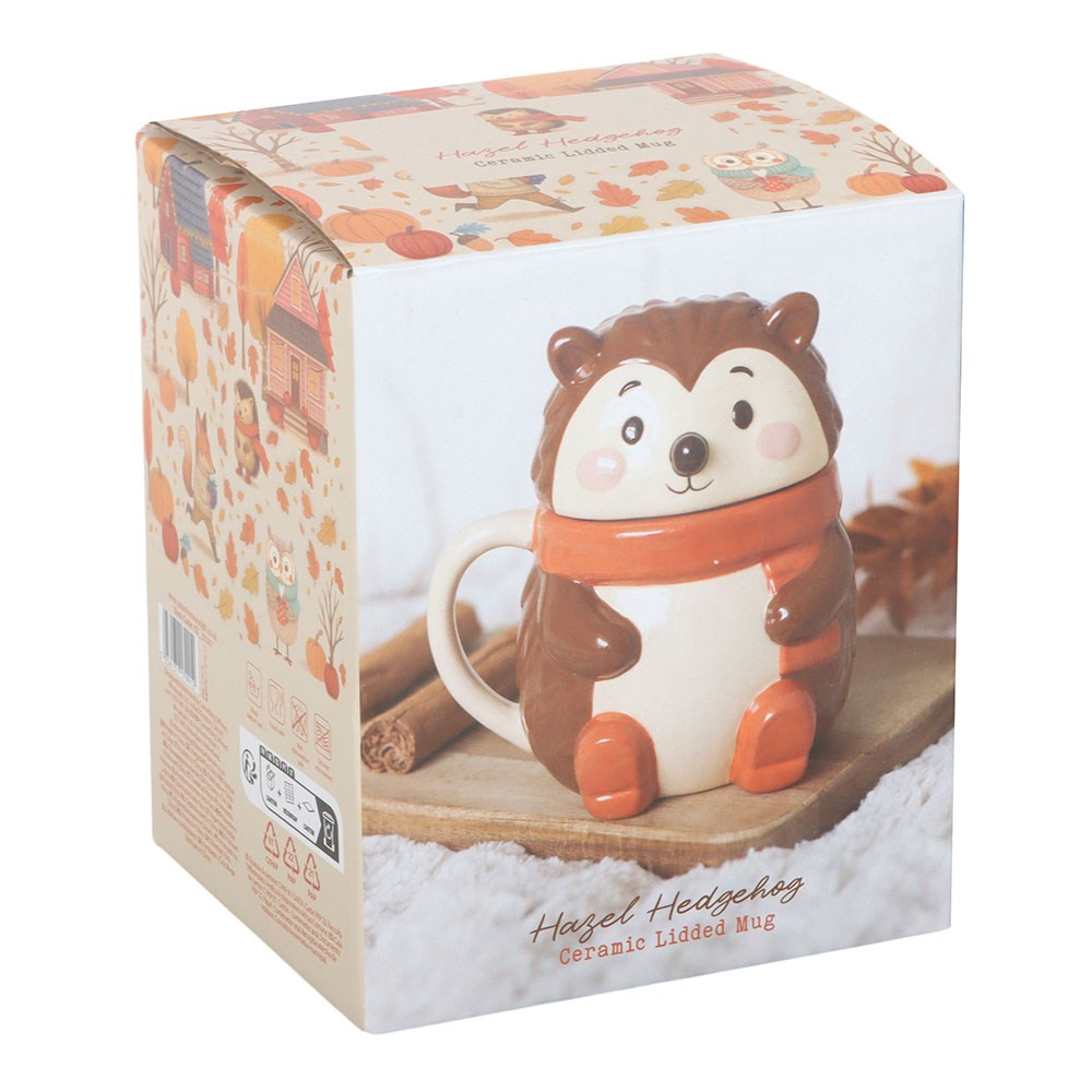 Hazel Hedgehog Lidded Ceramic Mug (320ml)4