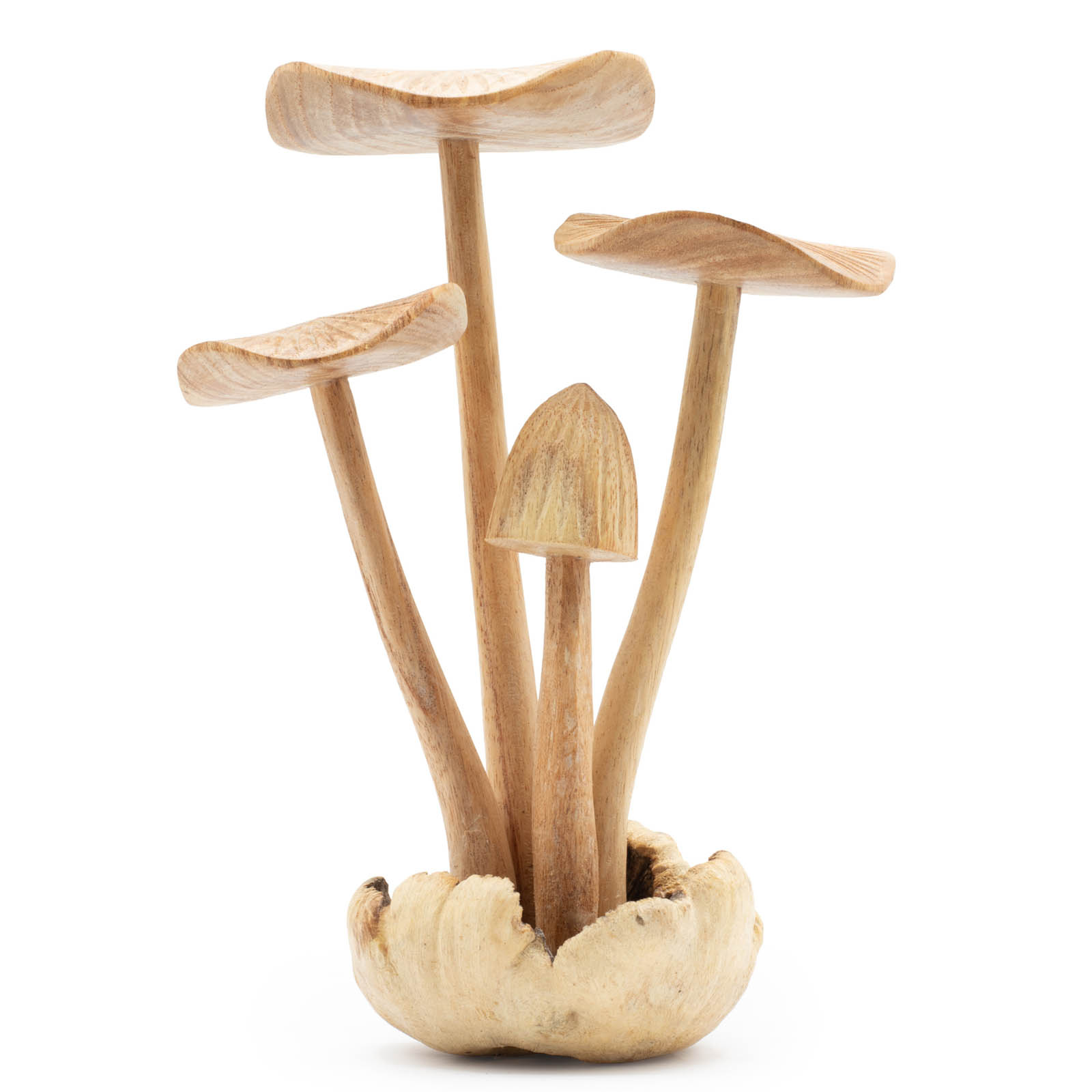 Mushroom Cluster Handmade Parasite Wood Carving