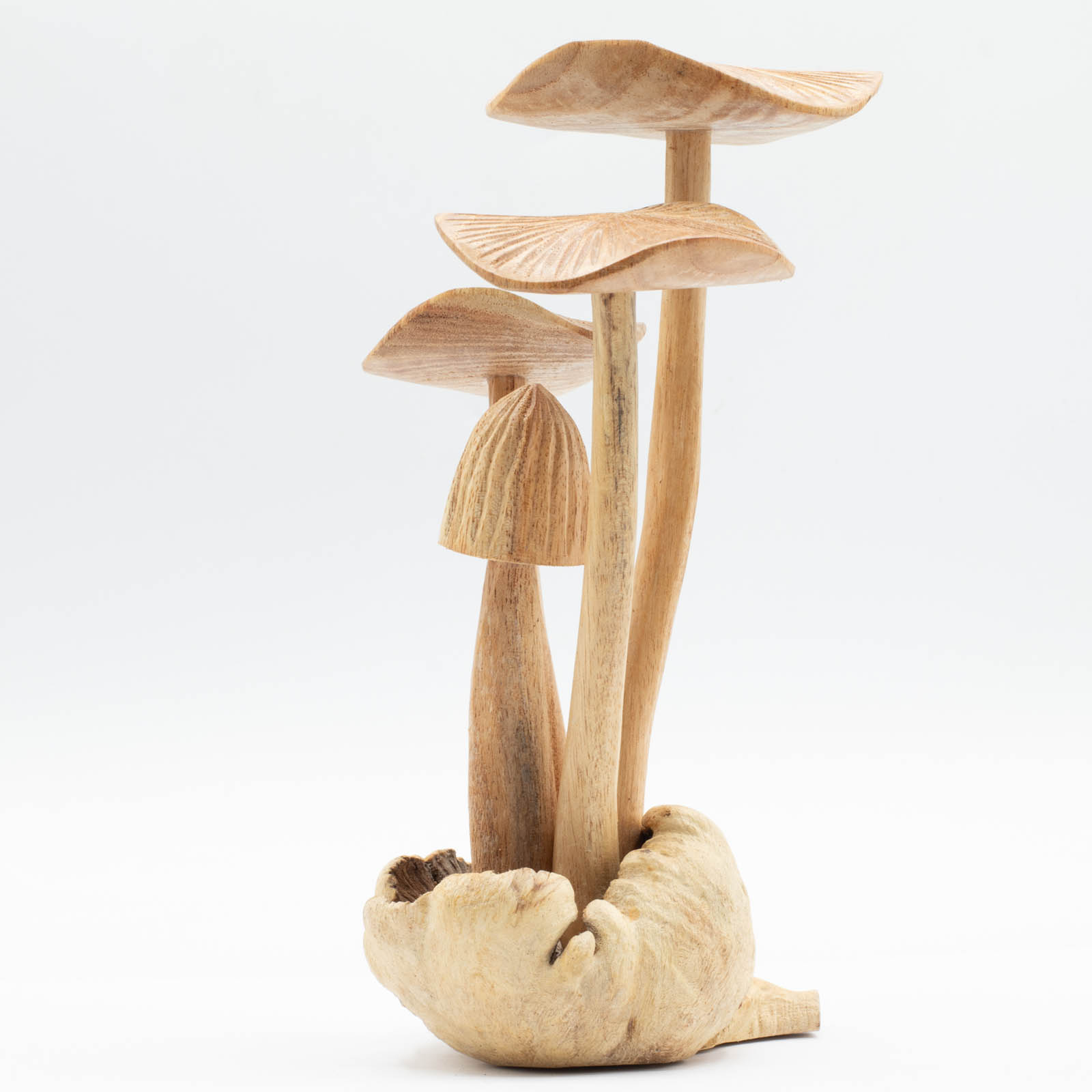 Mushroom Cluster Handmade Parasite Wood Carving1