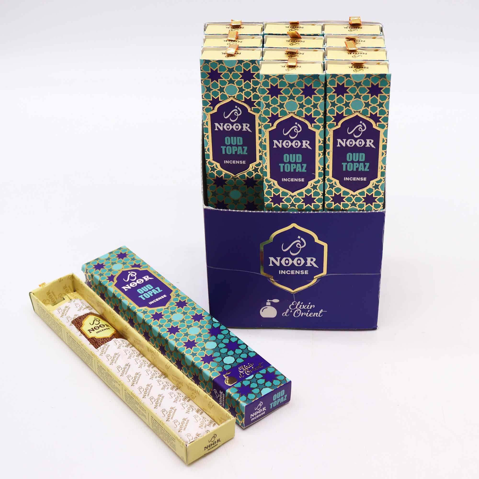 Noor Oud Topaz Premium Incense Sticks (15g)