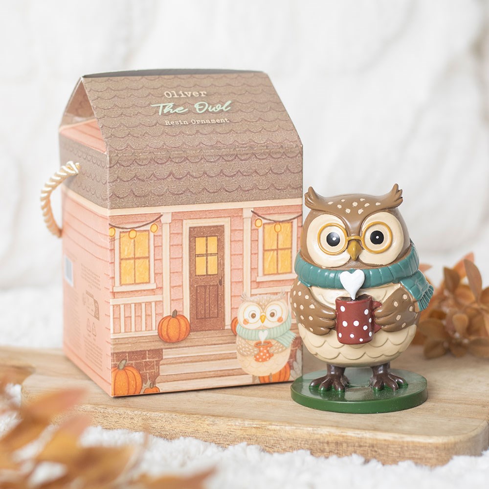 Oliver The Owl Resin Ornament4