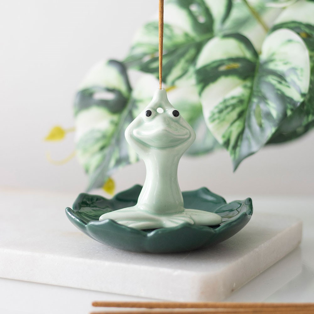 Yoga Frog Incense Stick Holder5