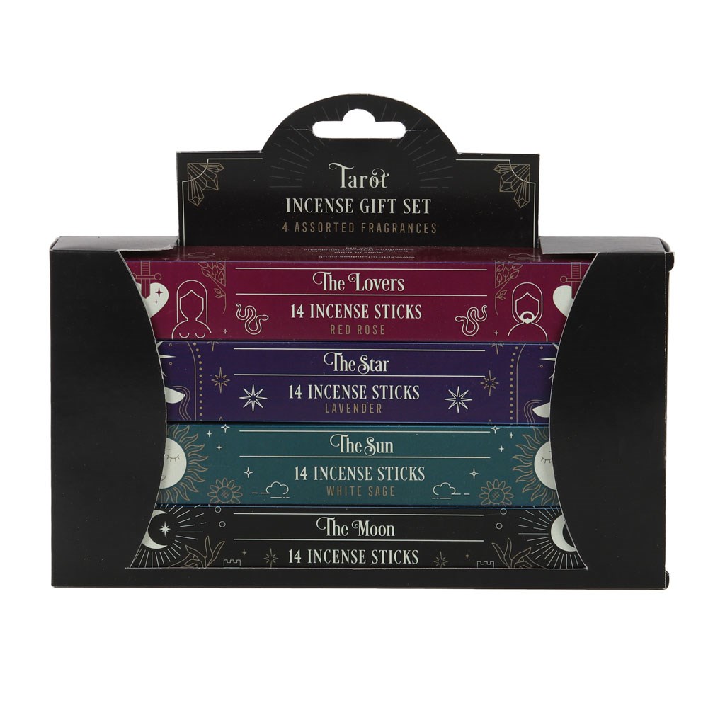 Tarot Card Incense Stick Gift Set - 4 Assorted Fragrances