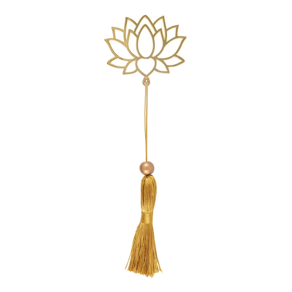 Lotus Flower Metal Bookmark1