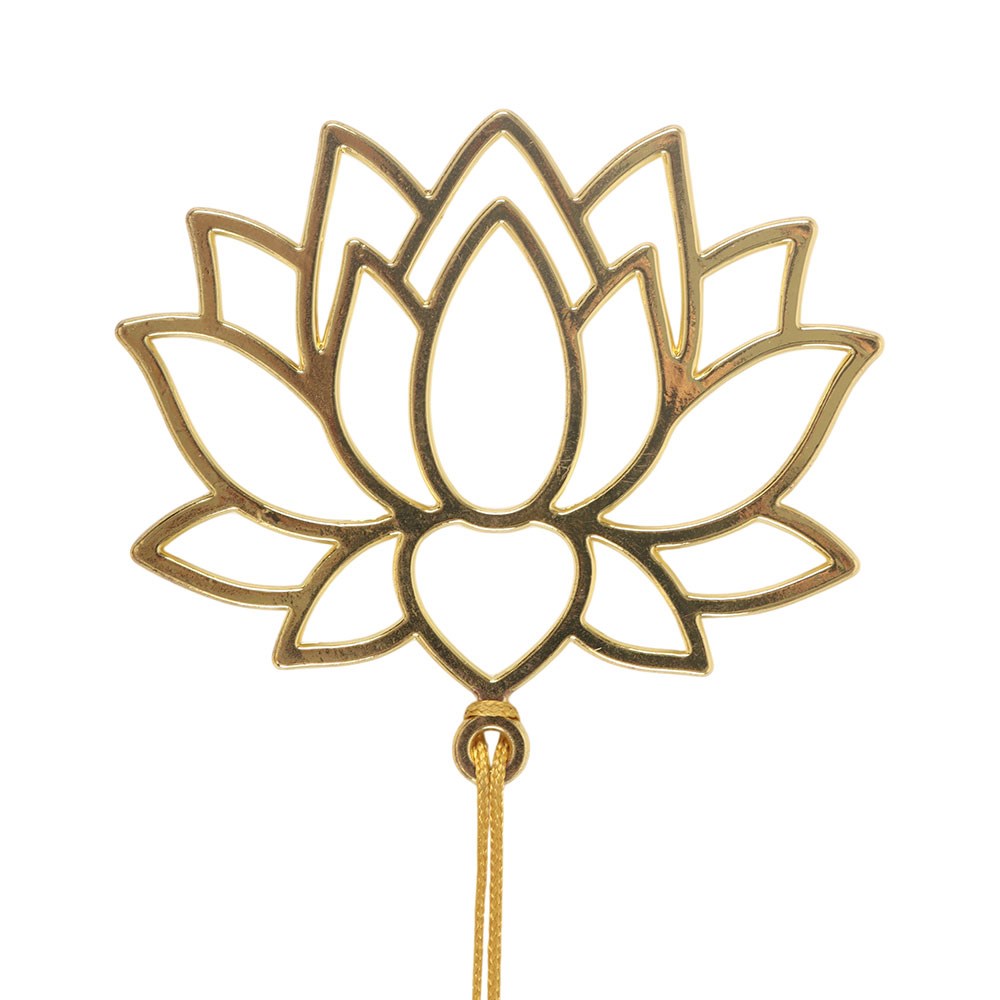 Lotus Flower Metal Bookmark2