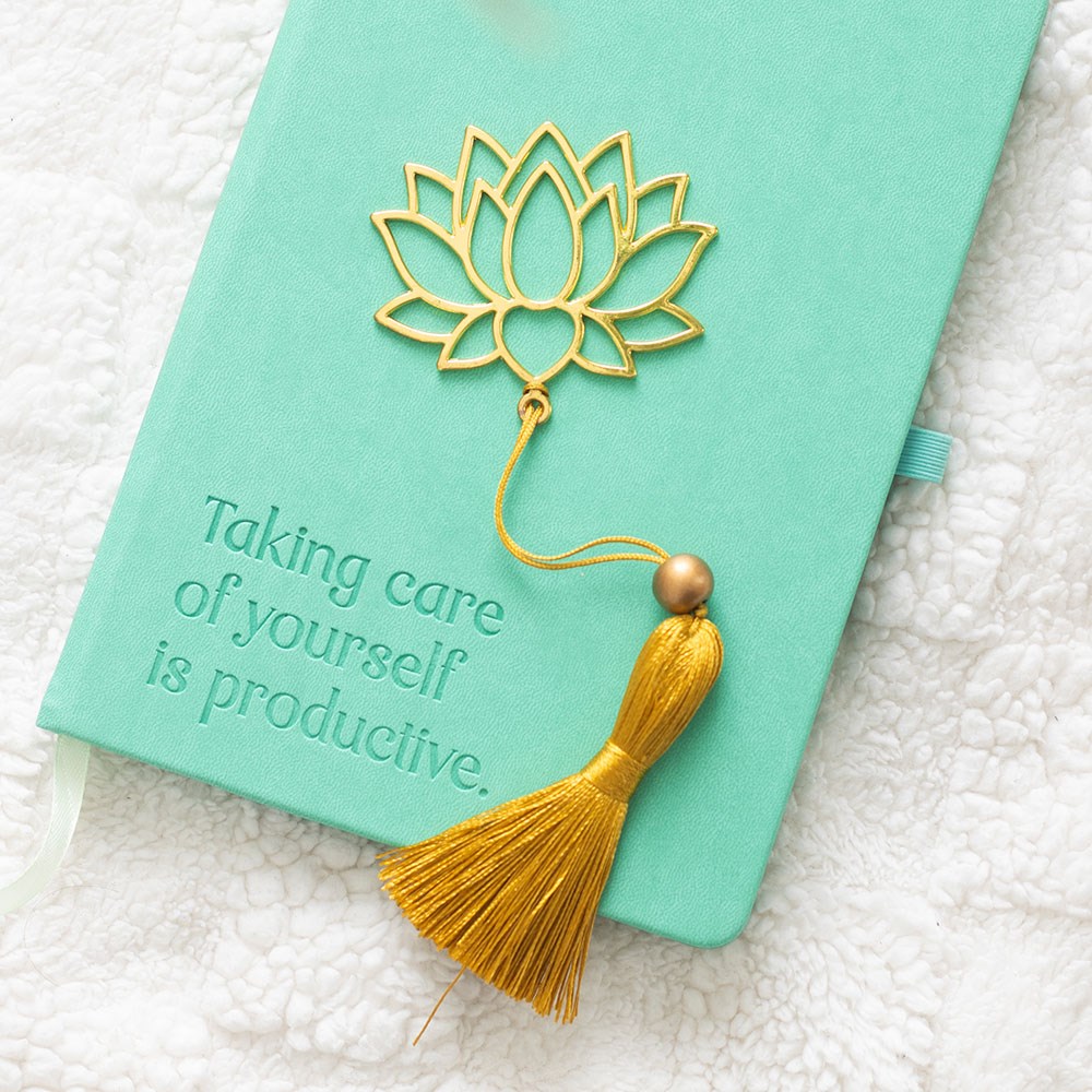 Lotus Flower Metal Bookmark3