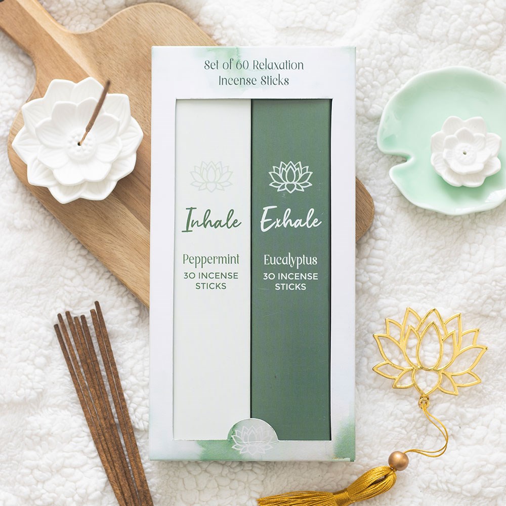 Set of 60 Inhale & Exhale Relaxation Incense Sticks