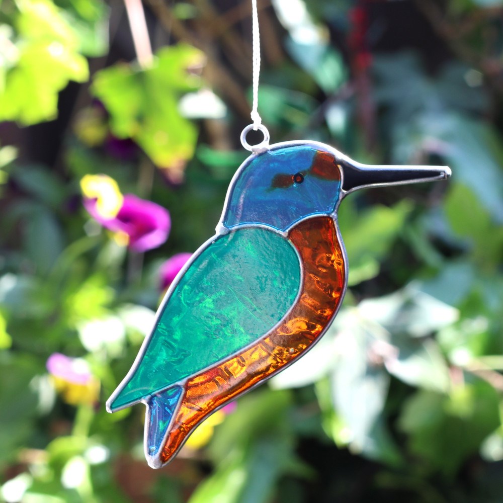 Kingfisher Bird Resin Suncatcher1