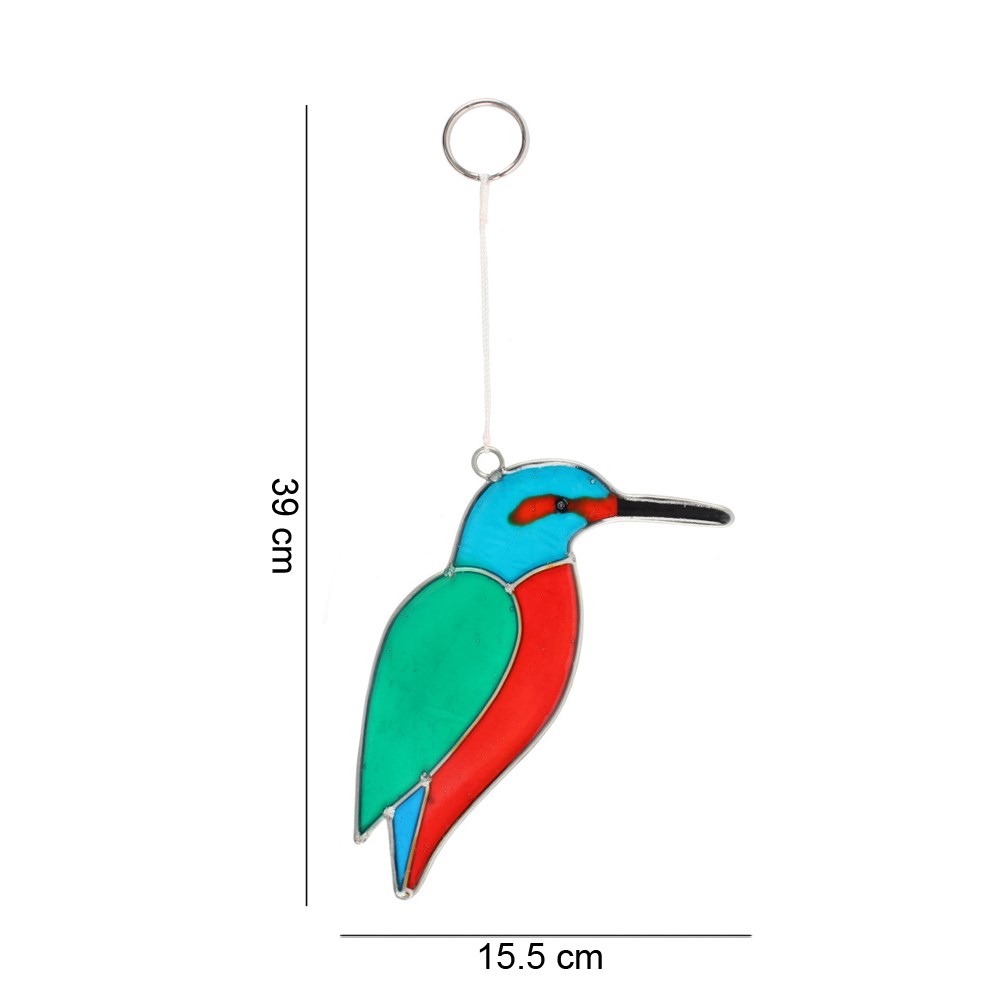 Kingfisher Bird Resin Suncatcher2