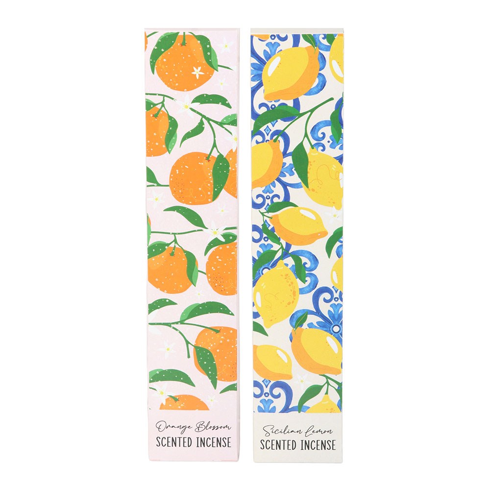 Set of 2 Italian Summer Incense Packs: Sicilian Lemon & Orange Blossom2