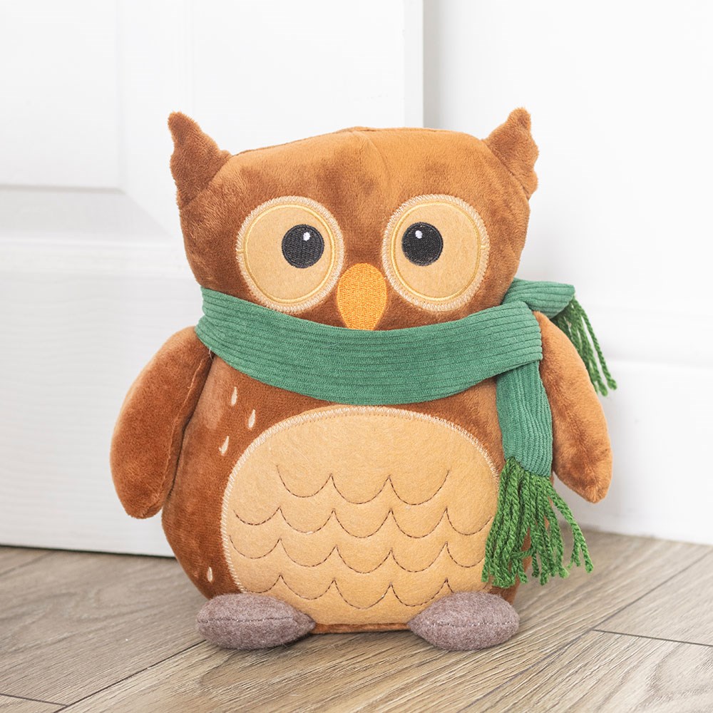 Oliver The Owl Plush Fabric Doorstop1