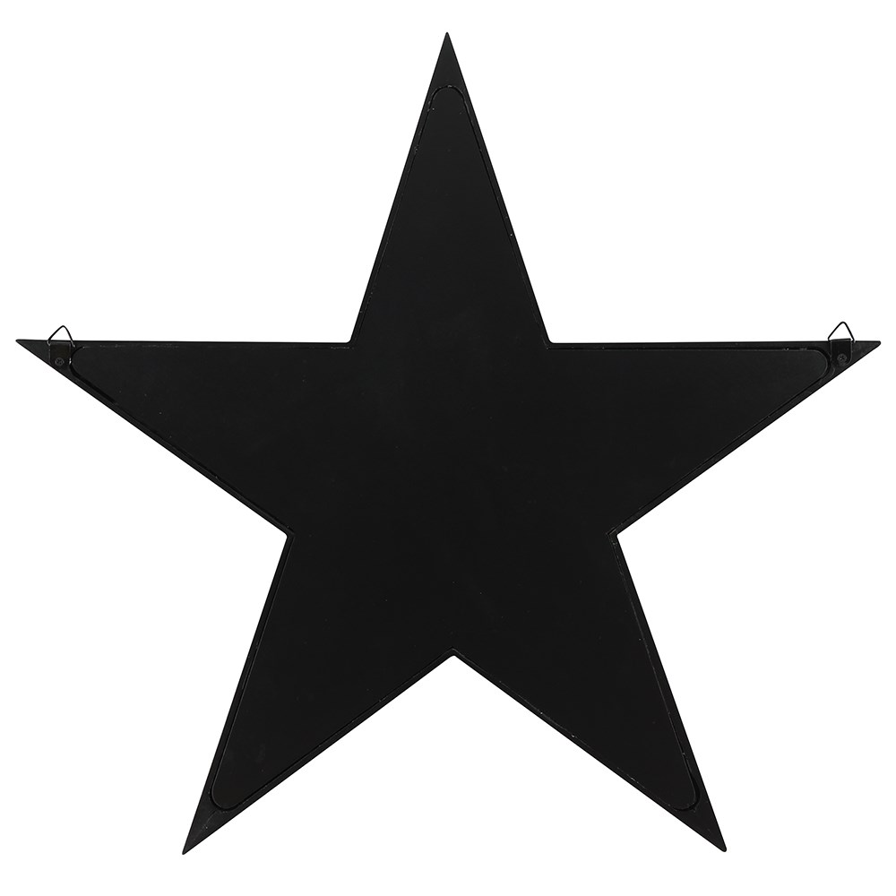 Gothic Black Pentagram Mirror Wall Art1