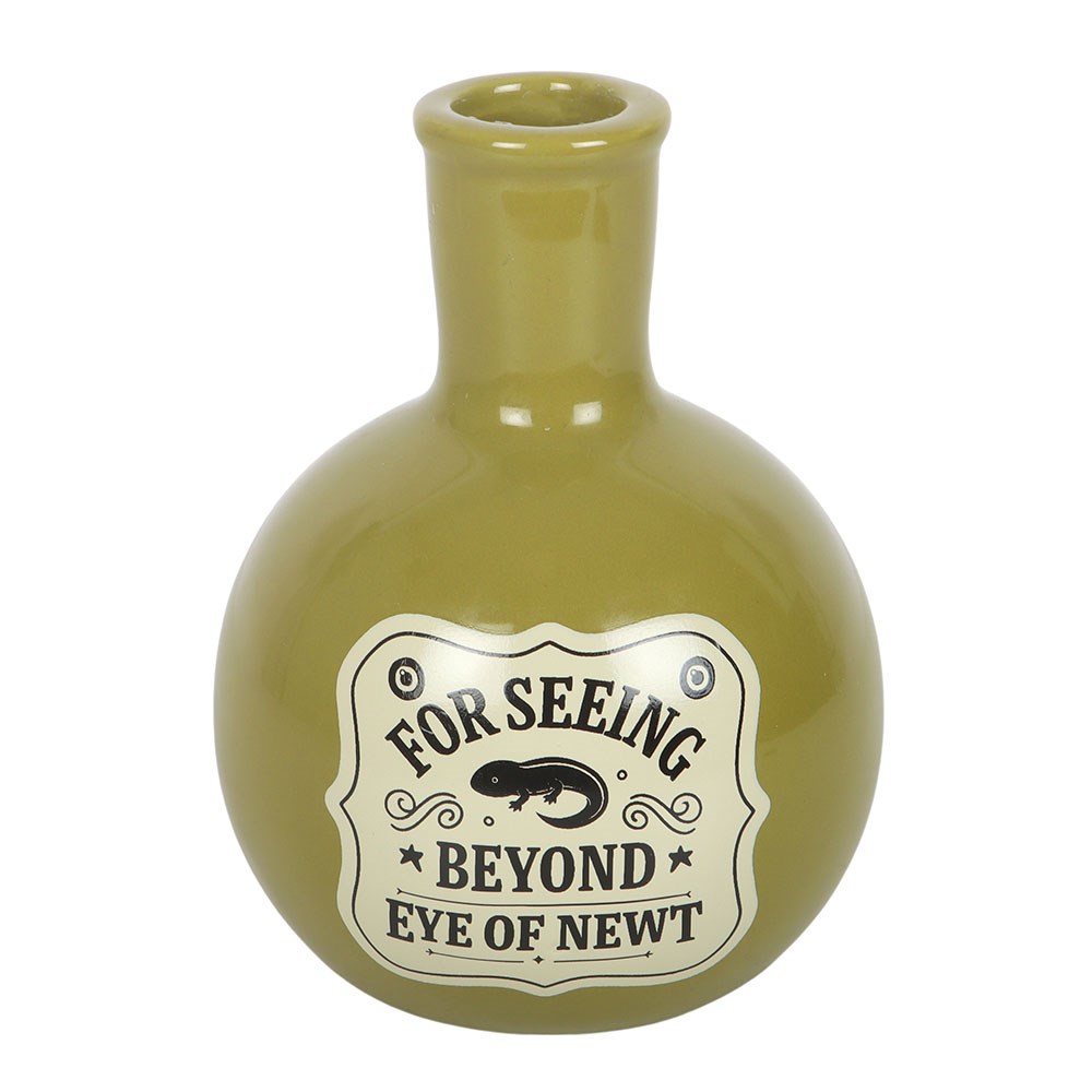 Eye of Newt Potion Bottle Vase & Taper Candle Holder