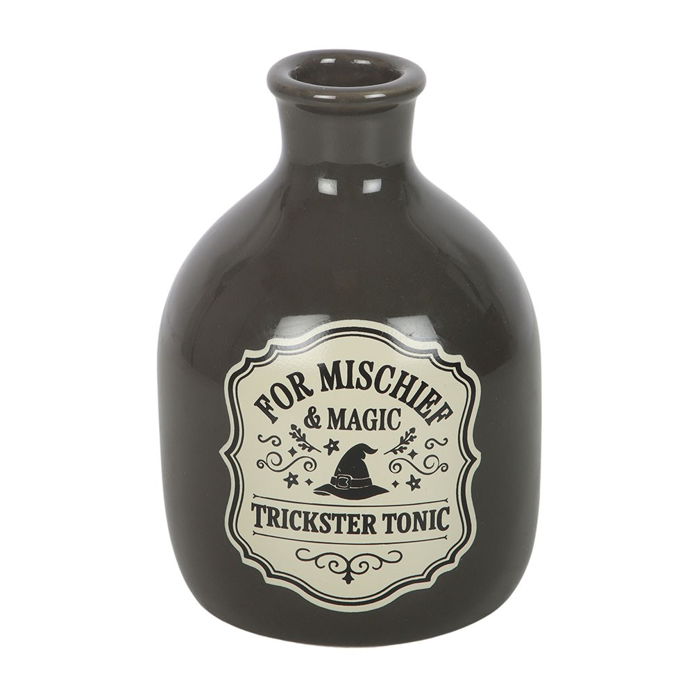 Trickster Tonic Potion Bottle Vase & Taper Candle Holder