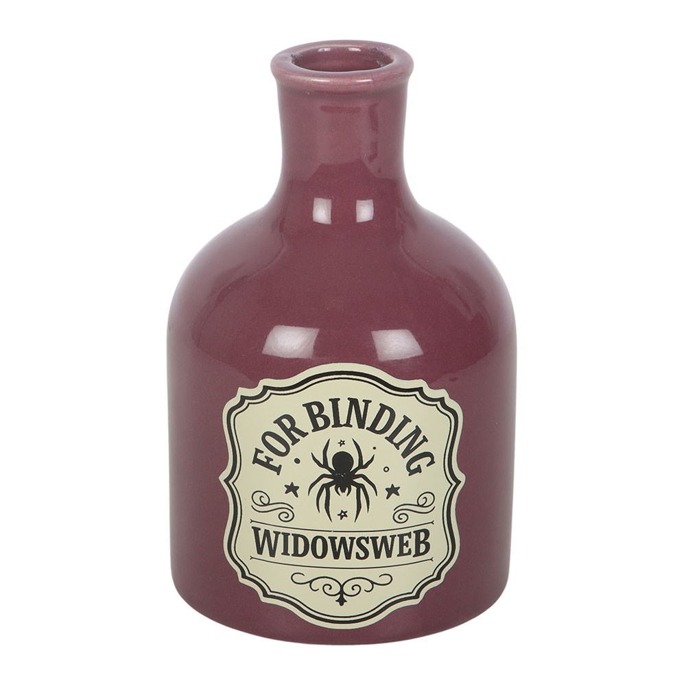 Widowsweb Potion Bottle Vase & Taper Candle Holder