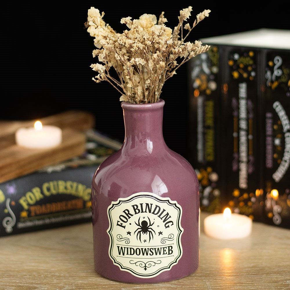Widowsweb Potion Bottle Vase & Taper Candle Holder2