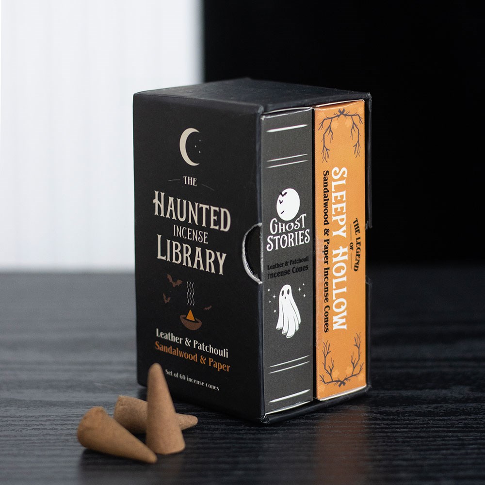 The Haunted Library Book-Themed Incense Cone Set - 60 Pack2