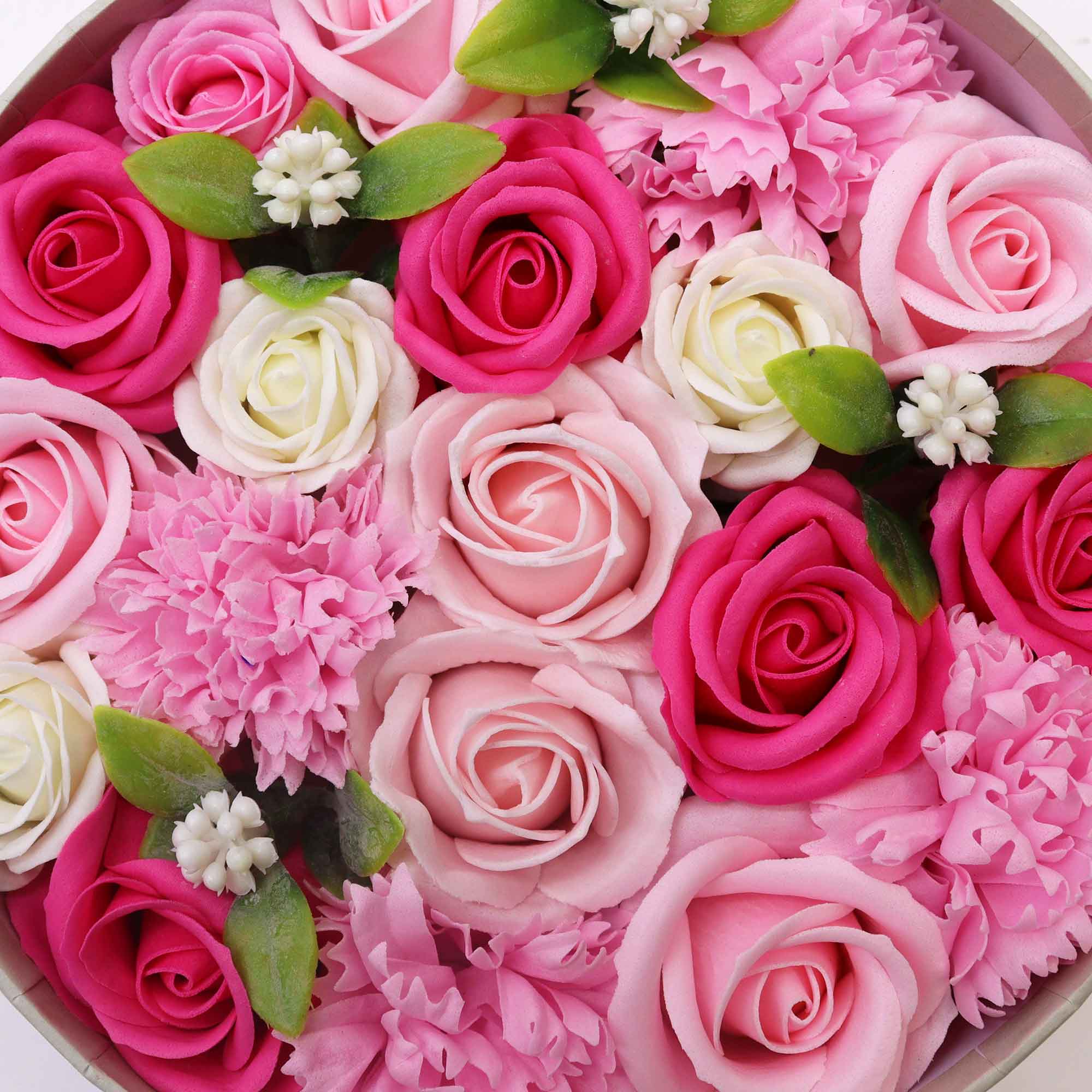 Merci Bouquet Soap Flower Round Gift Box – Baby Blessings in Pinks3