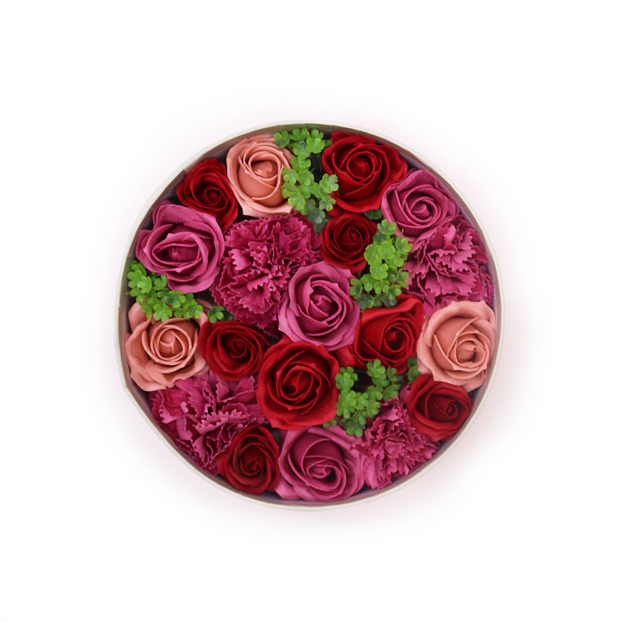 Merci Bouquet Soap Flower Gift Box - Vintage Roses1