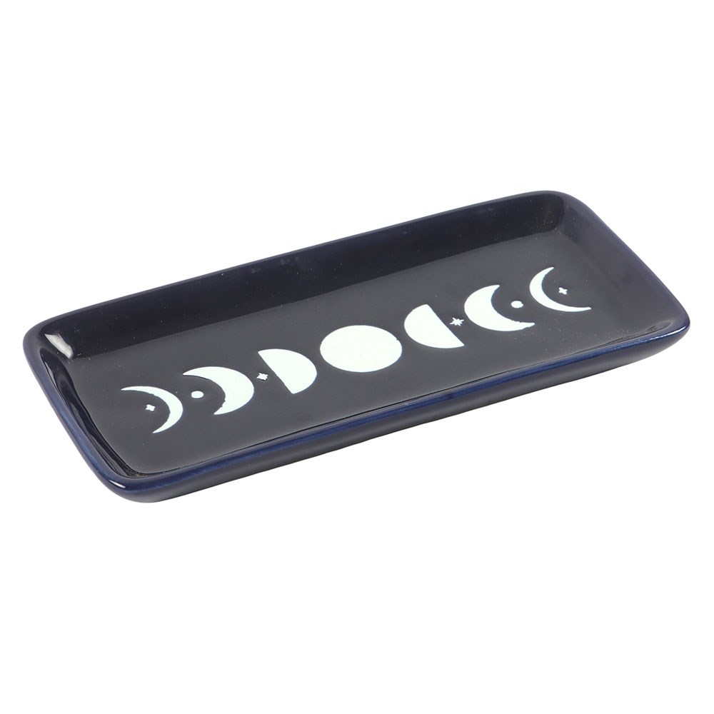 Blue Moon Phase Rectangular Trinket Dish1