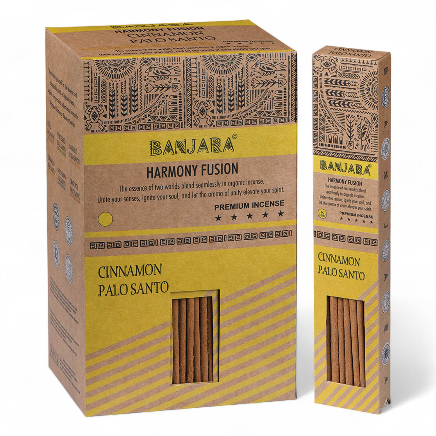 Banjara Cinnamon Palo Santo Smudge Sticks – Harmony Fusion1