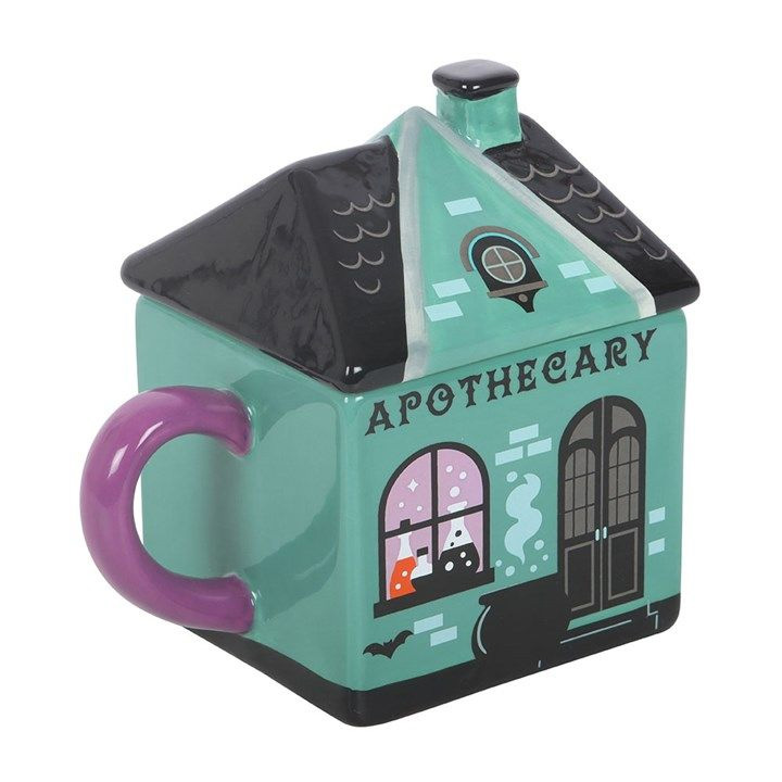 Ceramic Apothecary Shop Lidded Mug (400ml)2