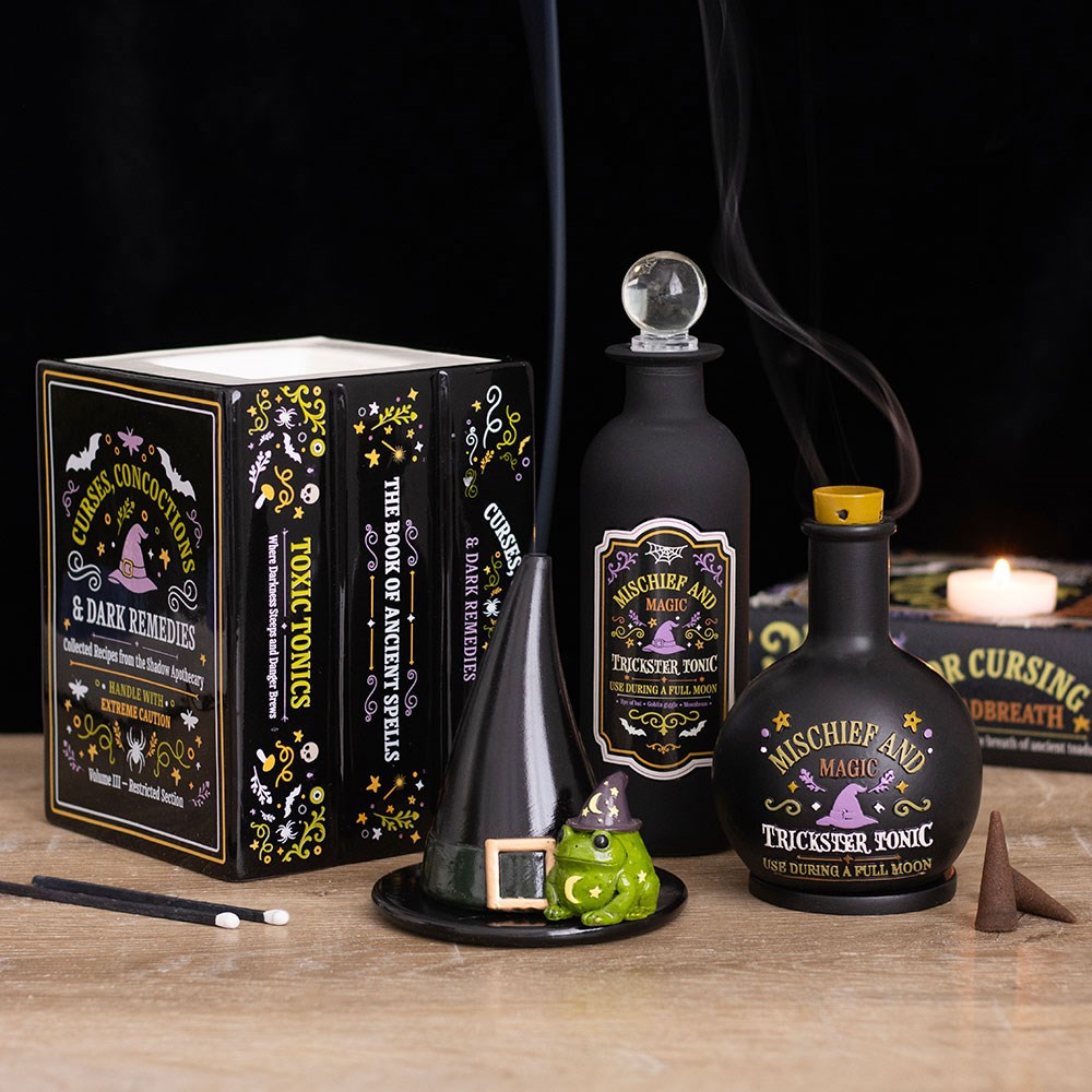Ceramic Witch's Spell Book Oil Burner & Wax Warmer4