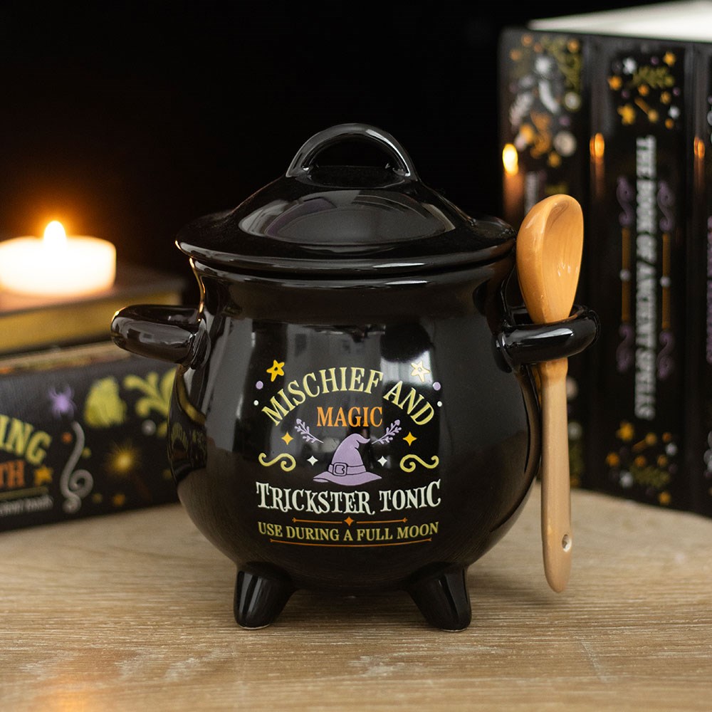 Mischief and Magic Cauldron Soup Bowl with Spoon4