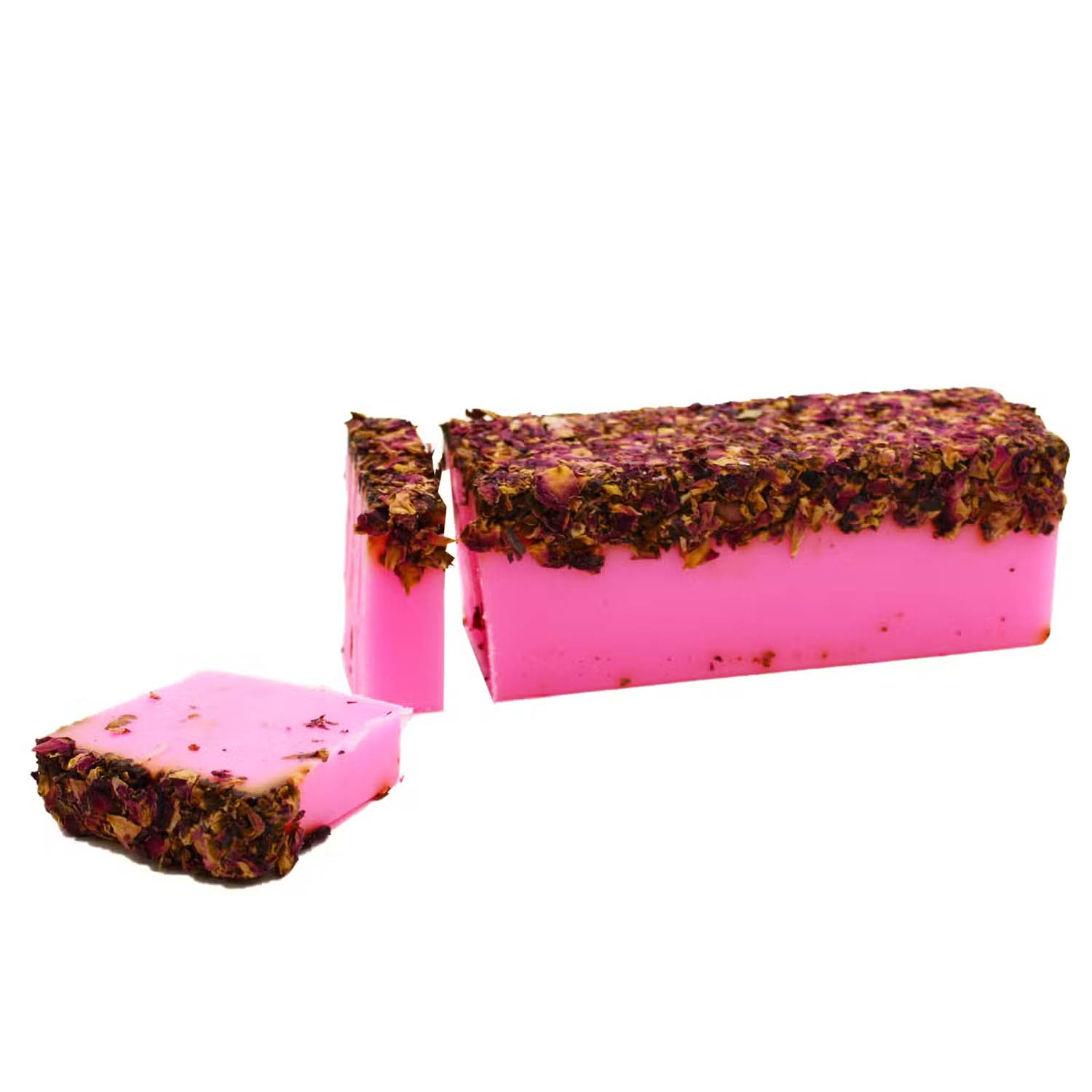 Rose & Rose Petals Sliced Soap Loaf (13 Pieces)