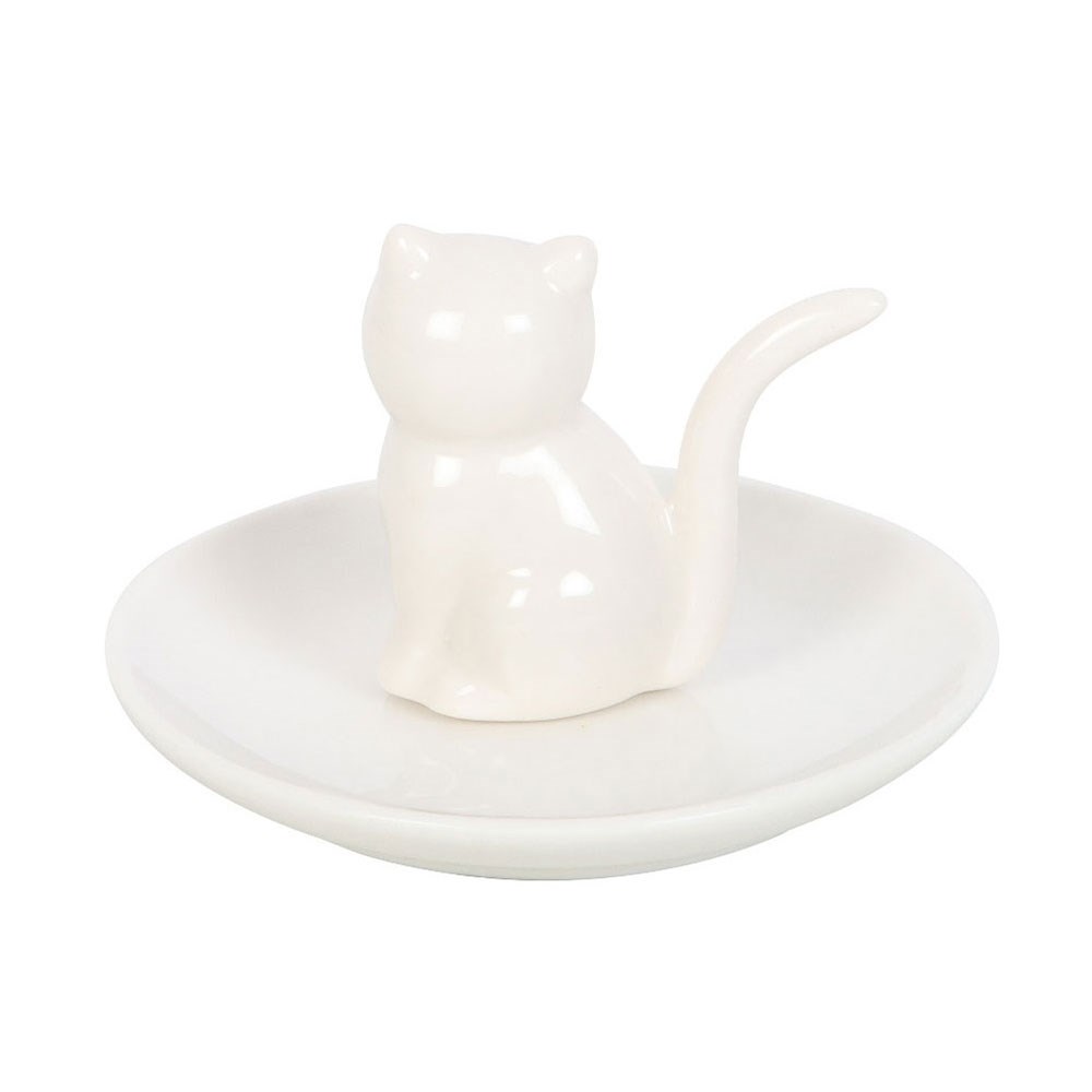 Sitting Cat Ceramic Trinket Dish & Ring Holder3