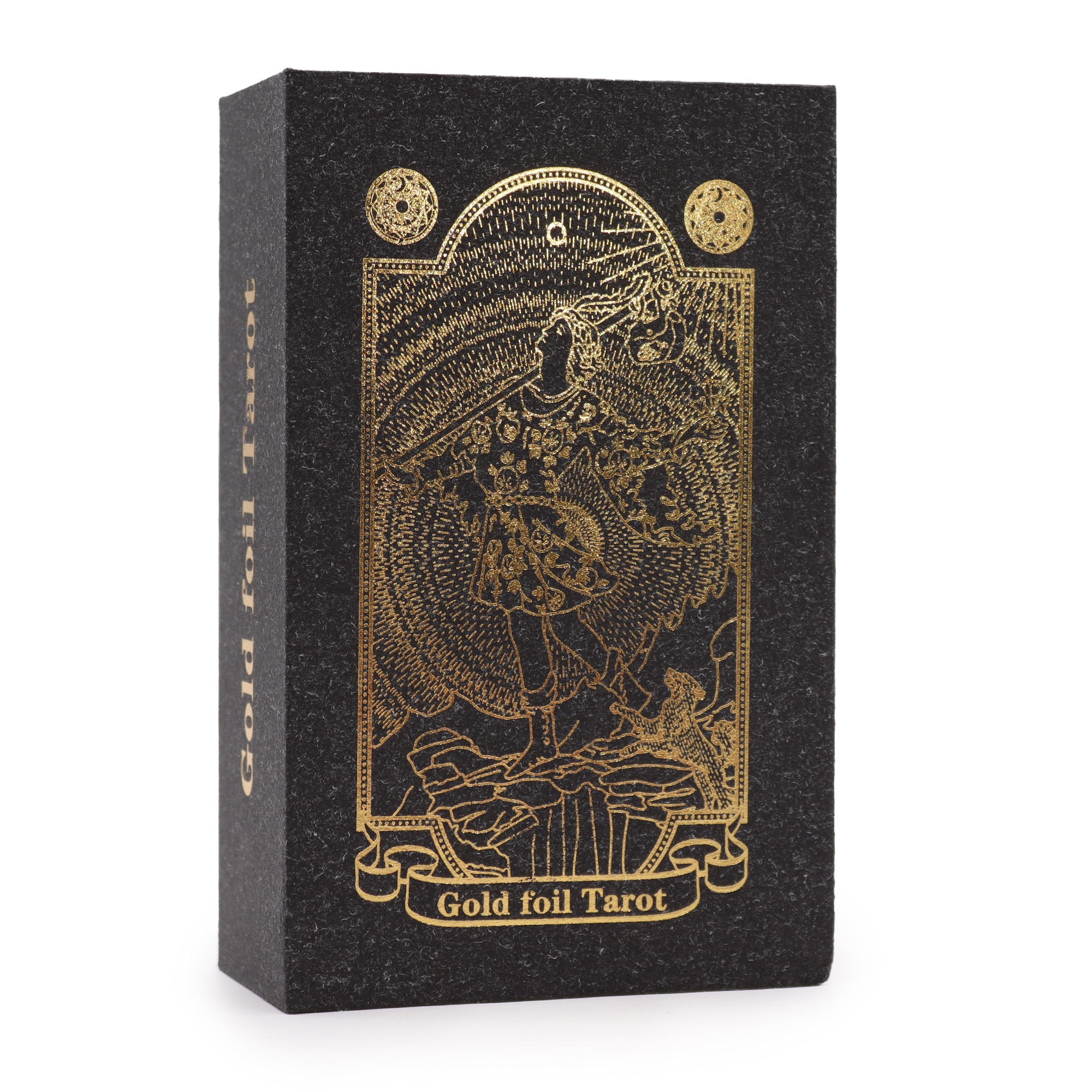Black & Gold Foil Tarot Deck & Guidebook Set1