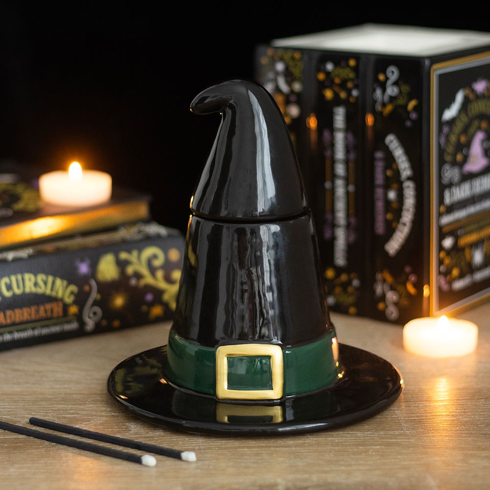 Black Witch Hat Oil Burner & Wax Melt Warmer4