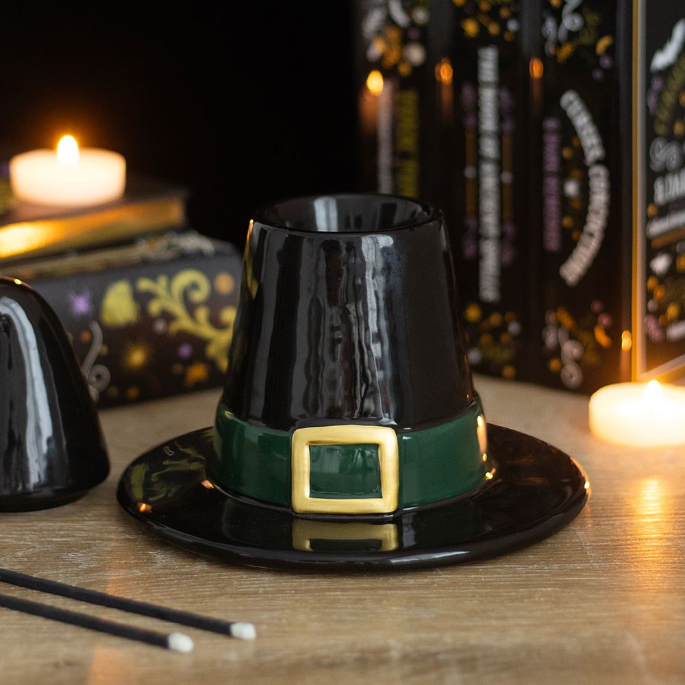 Black Witch Hat Oil Burner & Wax Melt Warmer5