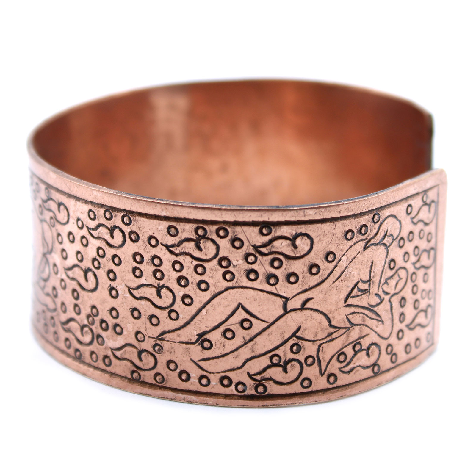 Handcrafted Copper Tibetan Bangle - Kamasutra2