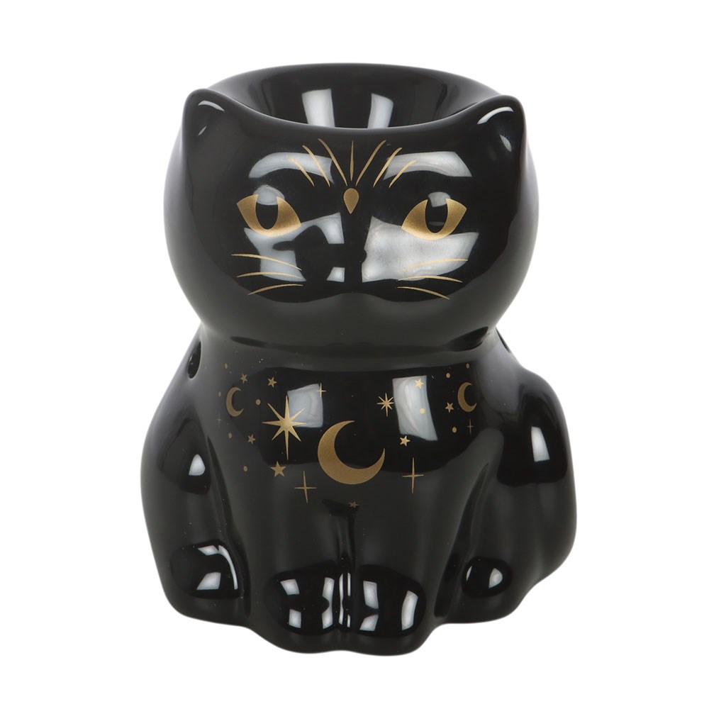 Black Cat Magick Ceramic Oil Burner1