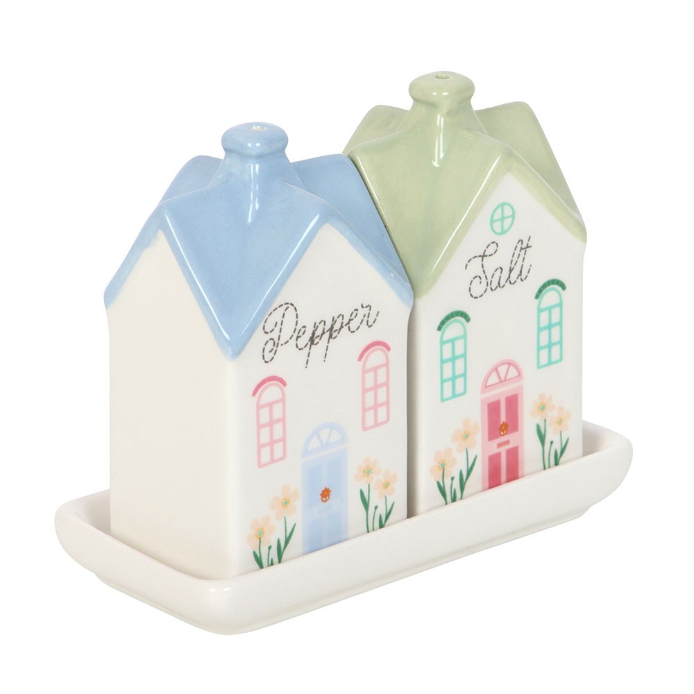 Pastel House Salt and Pepper Shakers1