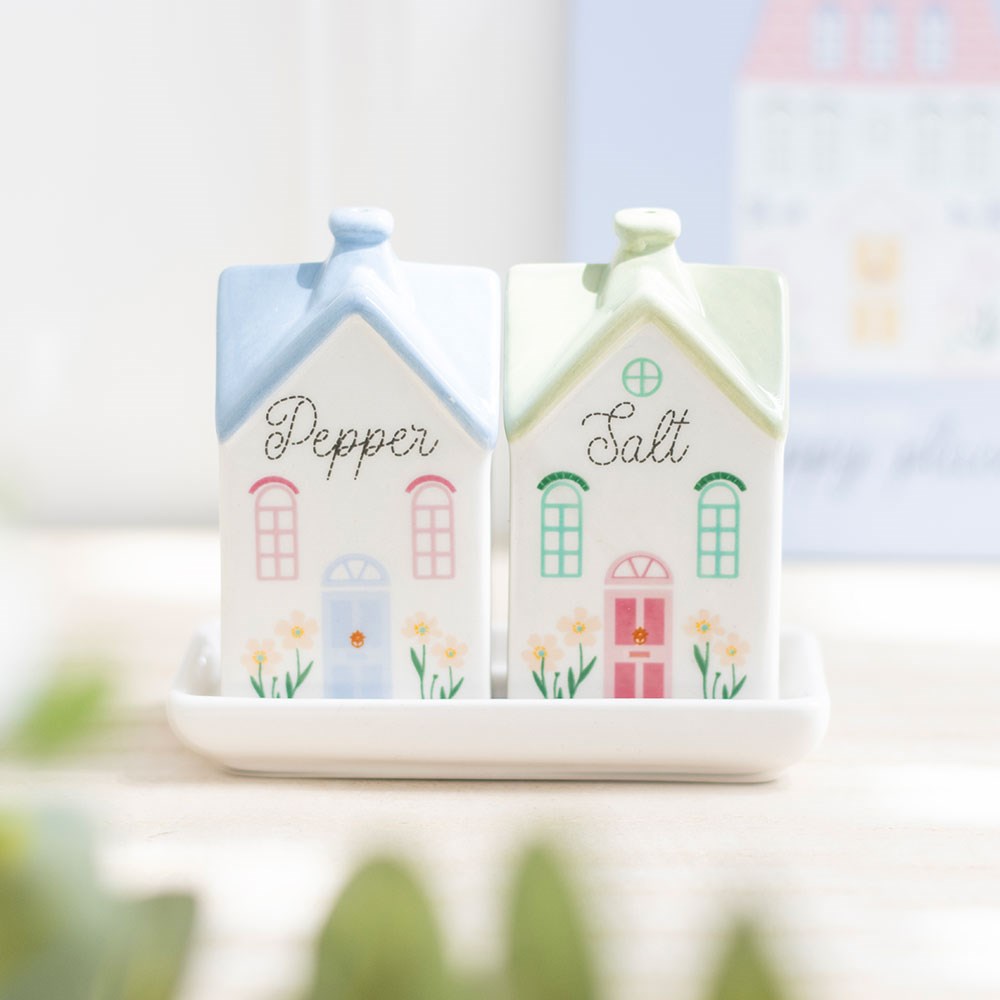 Pastel House Salt and Pepper Shakers3