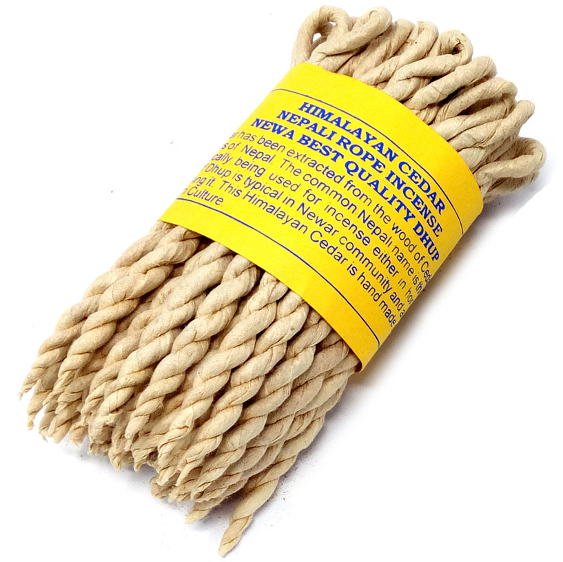 Pure Herbs Authentic Nepali Cedar Rope Incense