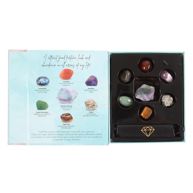 Manifestation Crystals for Luck & Abundance Gift Set1