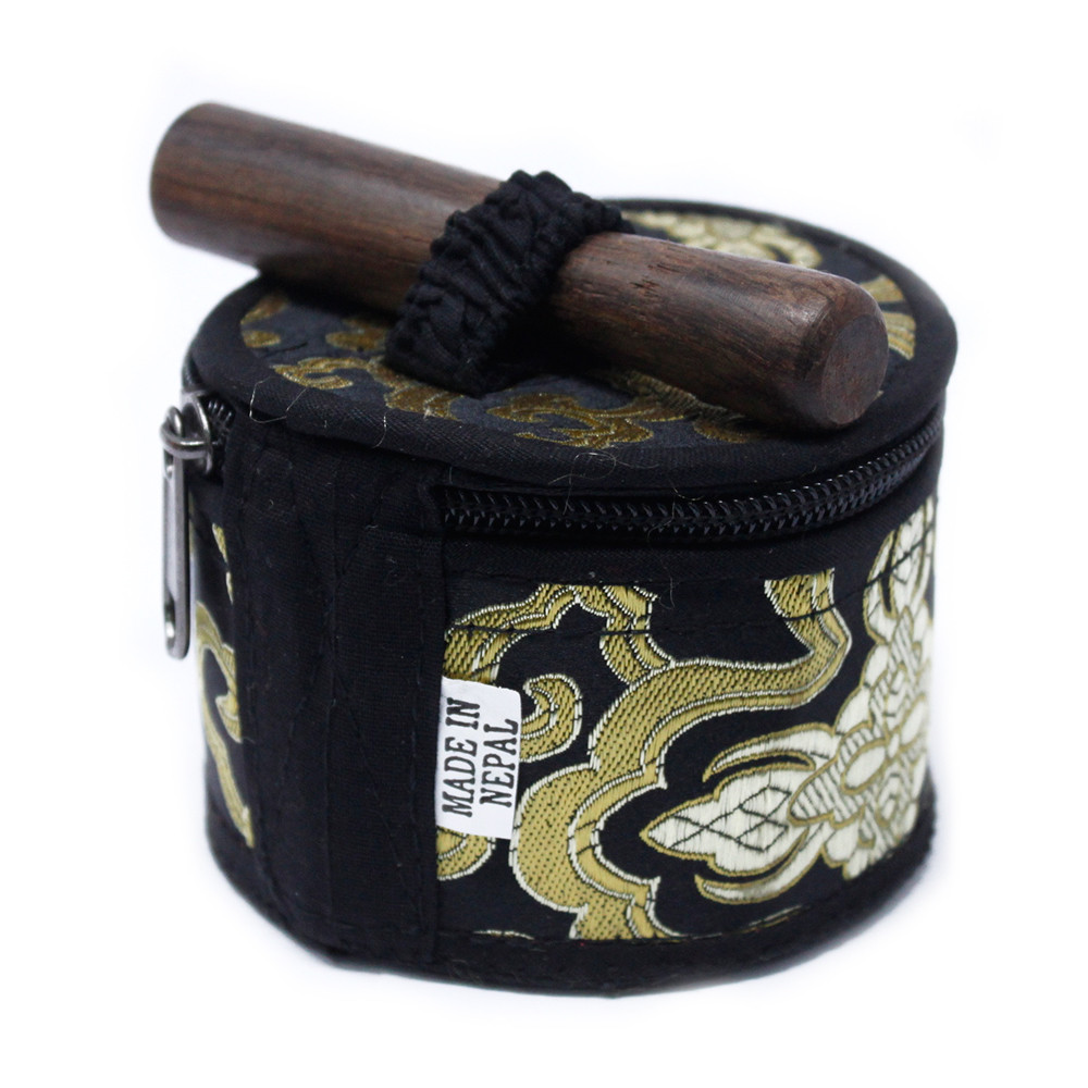 Authentic Nepalese Mini Singing Bowl Gift Set - Black2
